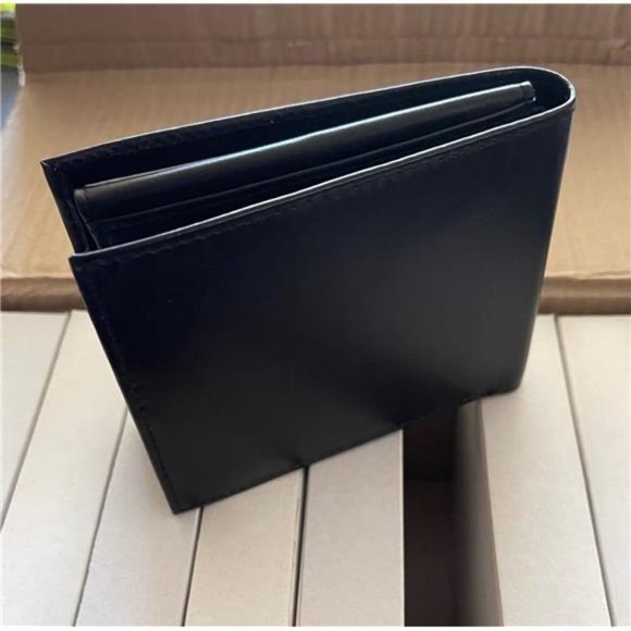 Men Bifold Genuine Leather Slim Minimalist RFID Blocking Wallet - Picture 4 of 4